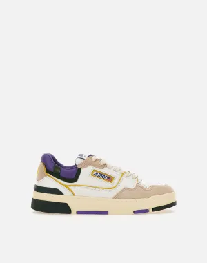 Purple Leather Sneakers