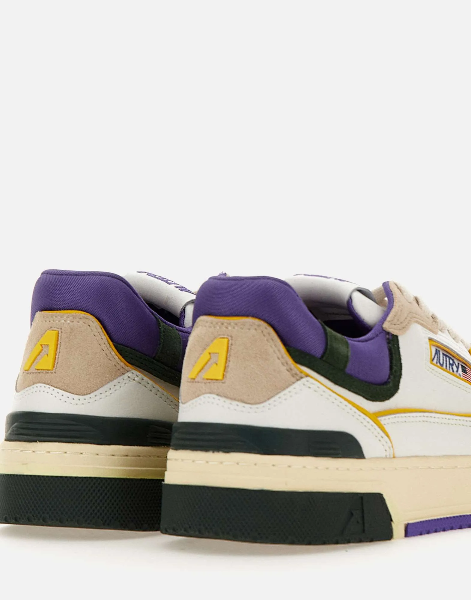 Purple Leather Sneakers