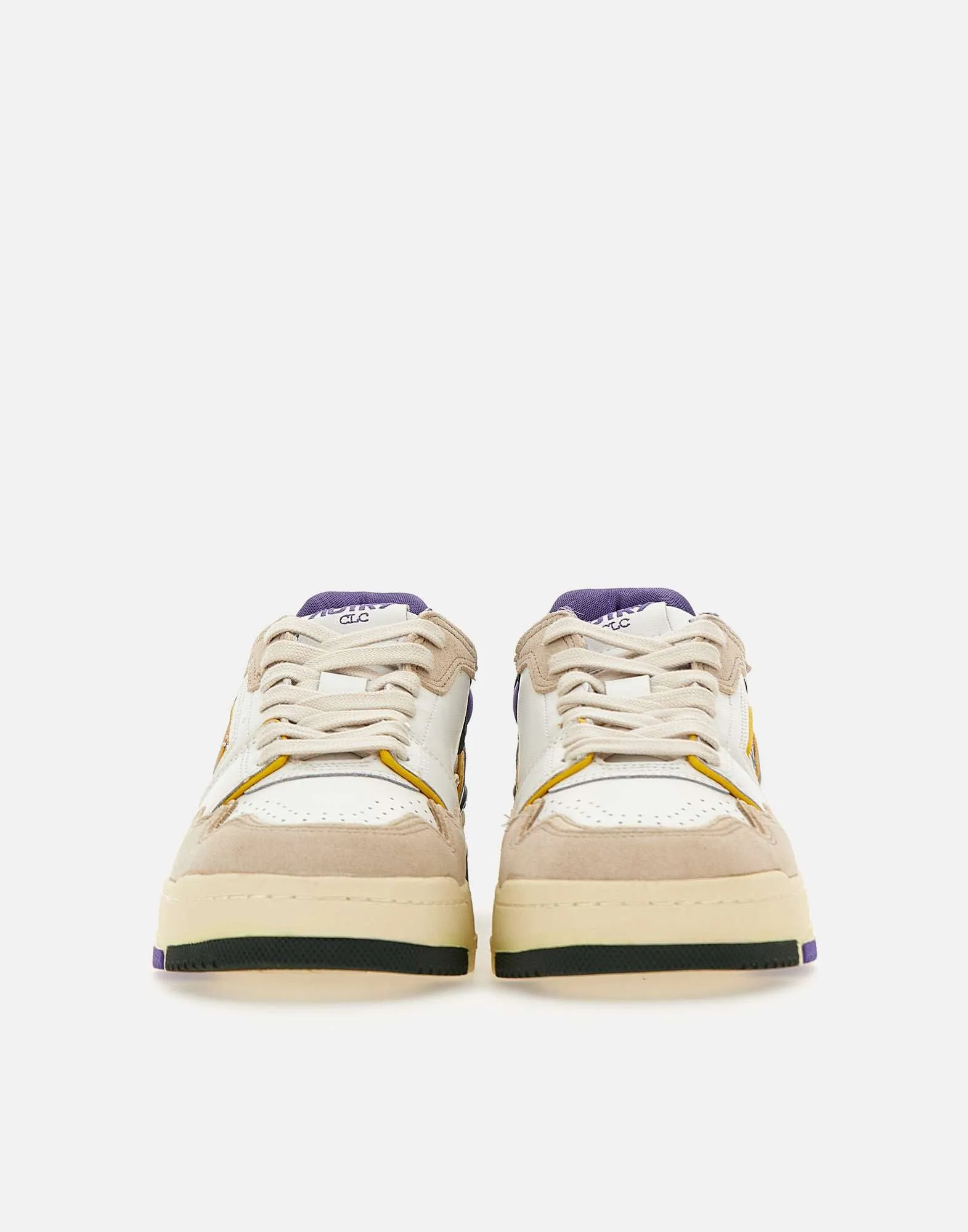 Purple Leather Sneakers