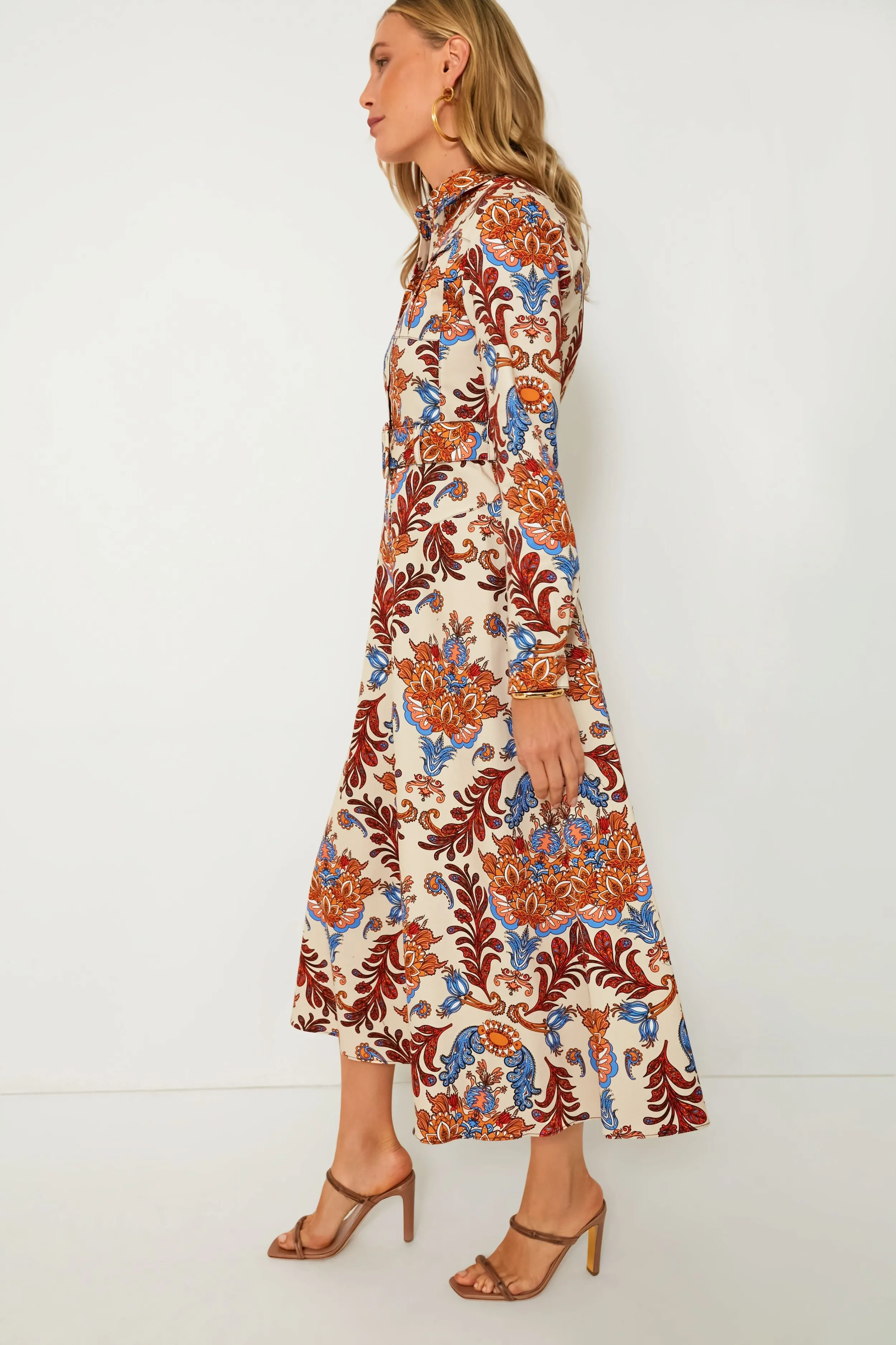 Regina Cream Briele Cotton Twill Dress