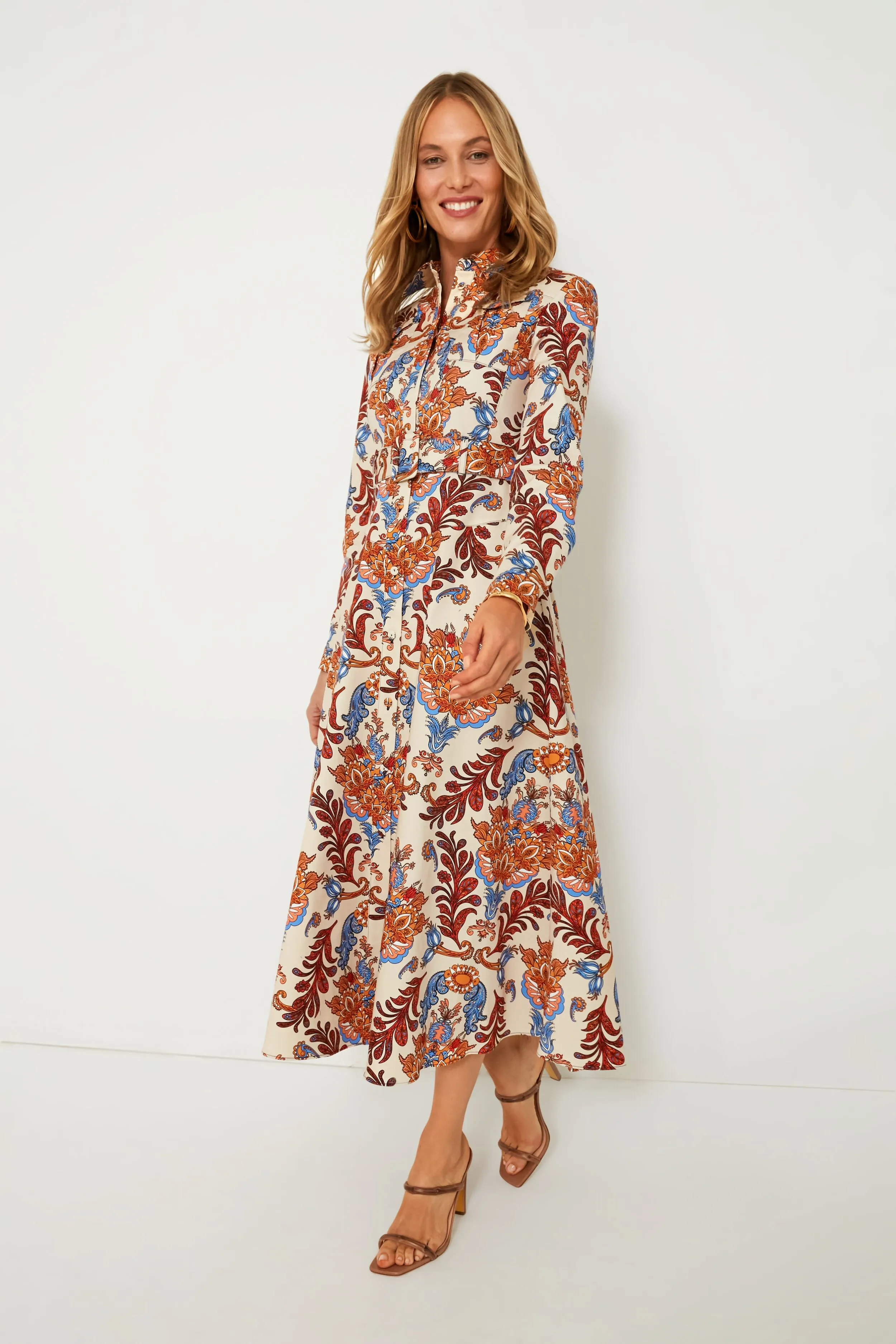 Regina Cream Briele Cotton Twill Dress