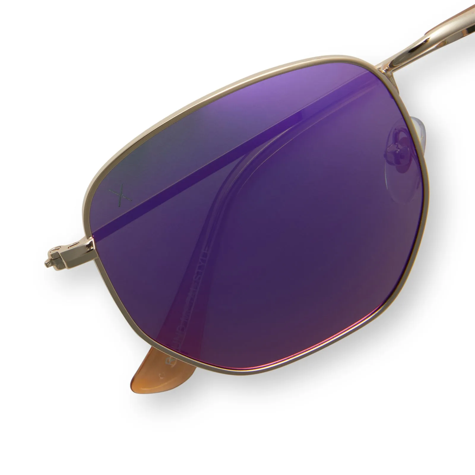 roxbury - gold   candy pink mirror polarized sunglasses