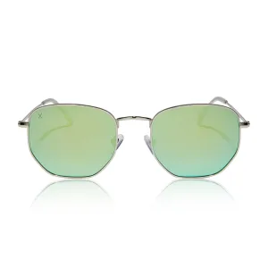 roxbury - silver   cyan mirror polarized sunglasses