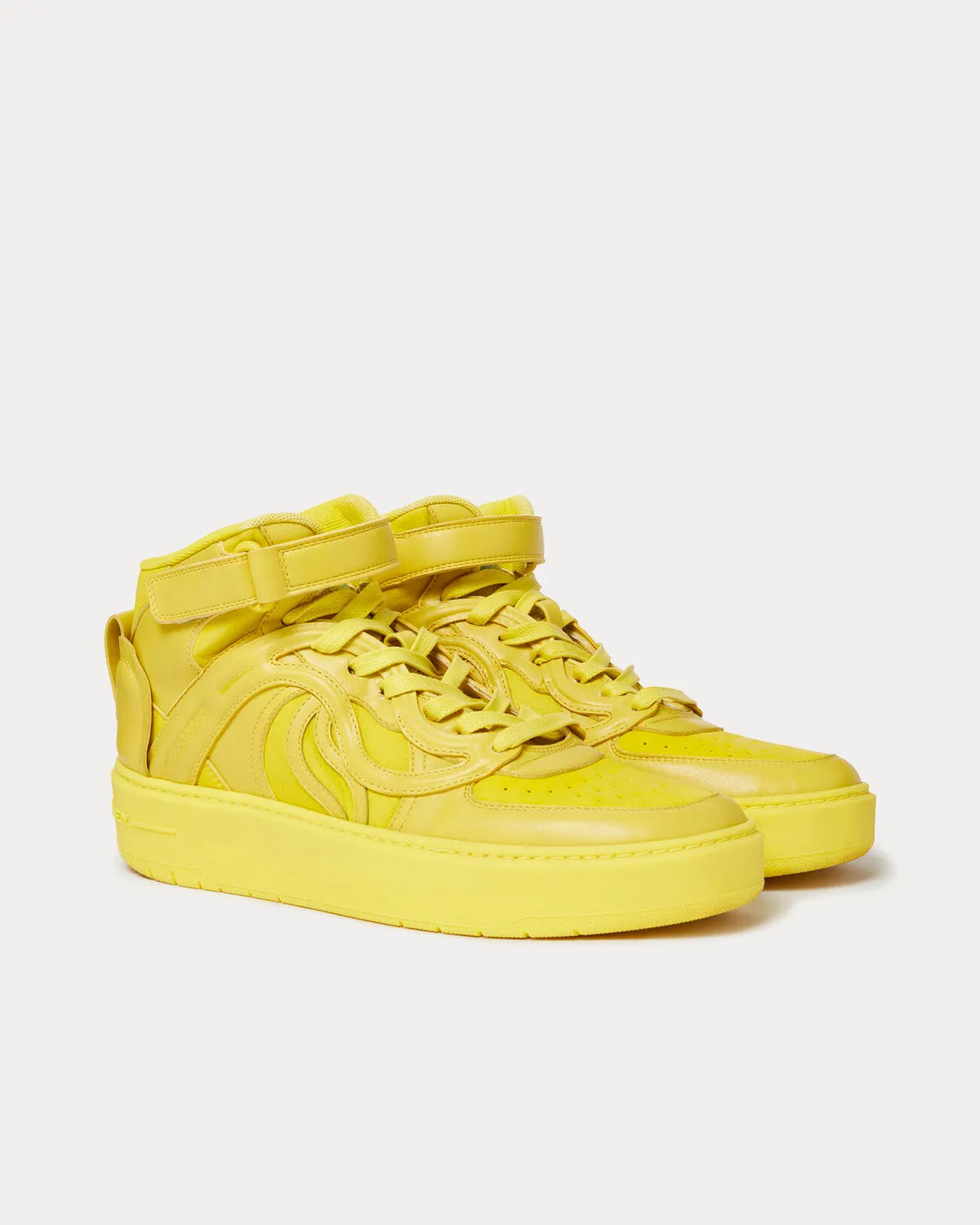 S-Wave 2 Chartreuse Mid Top Sneakers