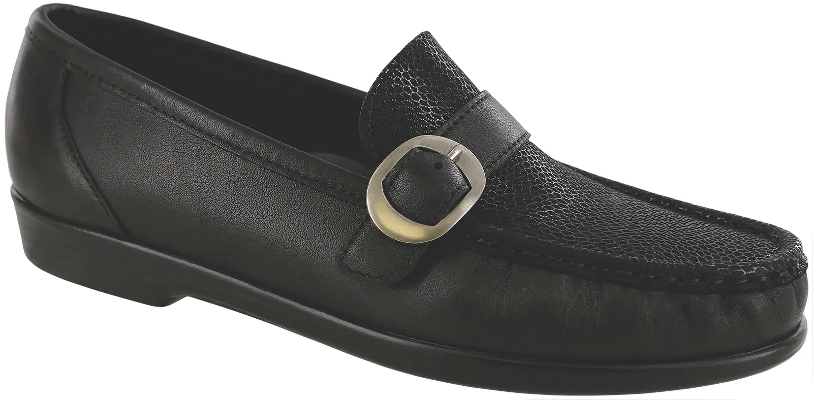 SAS Womens Lara Cross Buckle SlipOn