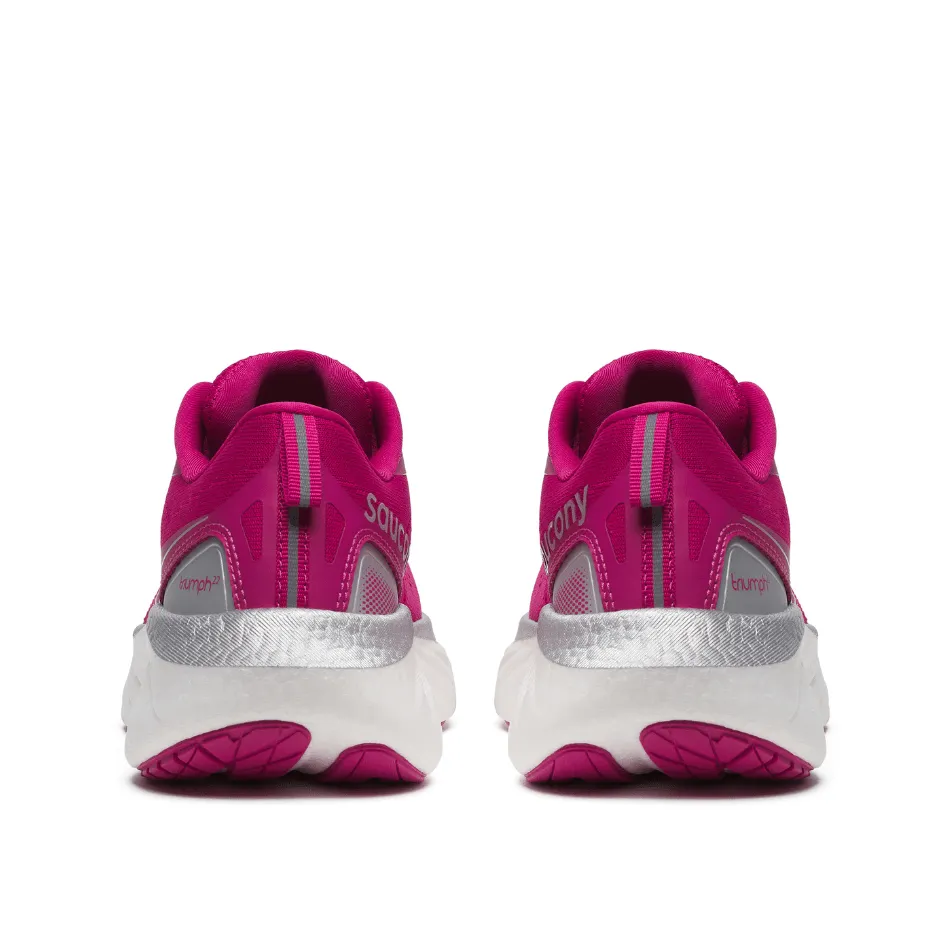 Saucony Women's Triumph 22 Running Shoes in Magenta - Online Exclusive