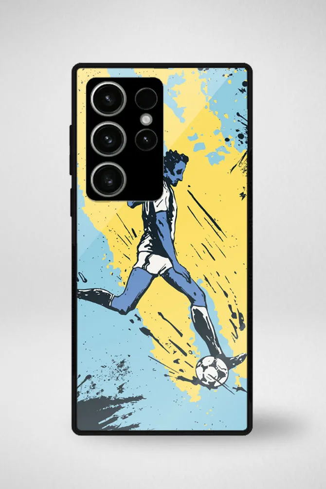 Soccer sport players Glass Mobile Case - iPhone, Samsung & OnePlus