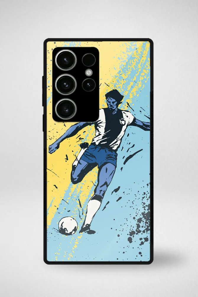 Soccer sport players Glass Mobile Case - iPhone, Samsung & OnePlus