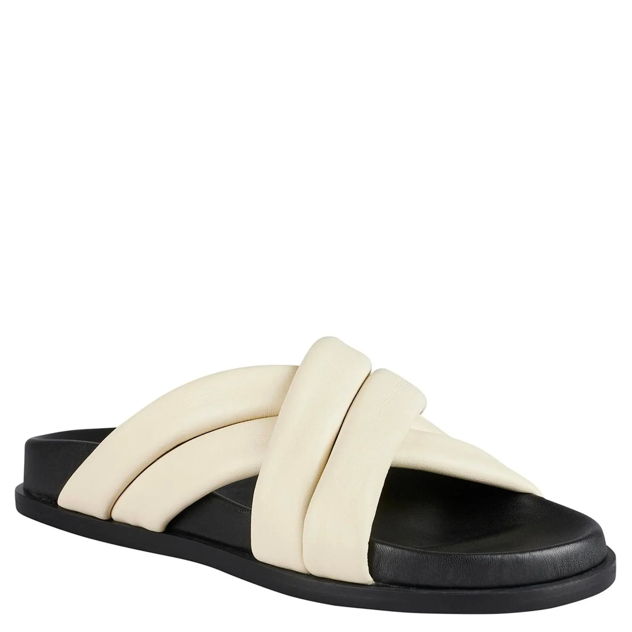 Sol Sana Coast Footbed Leather Sandals  - Off White