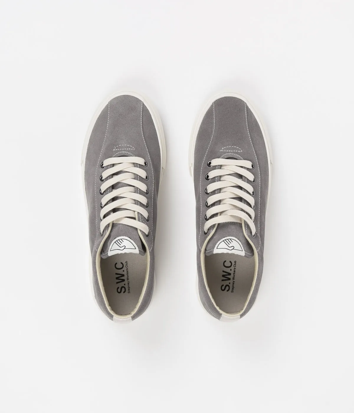 Stepney Workers Club Dellow Suede Shoes - Grey