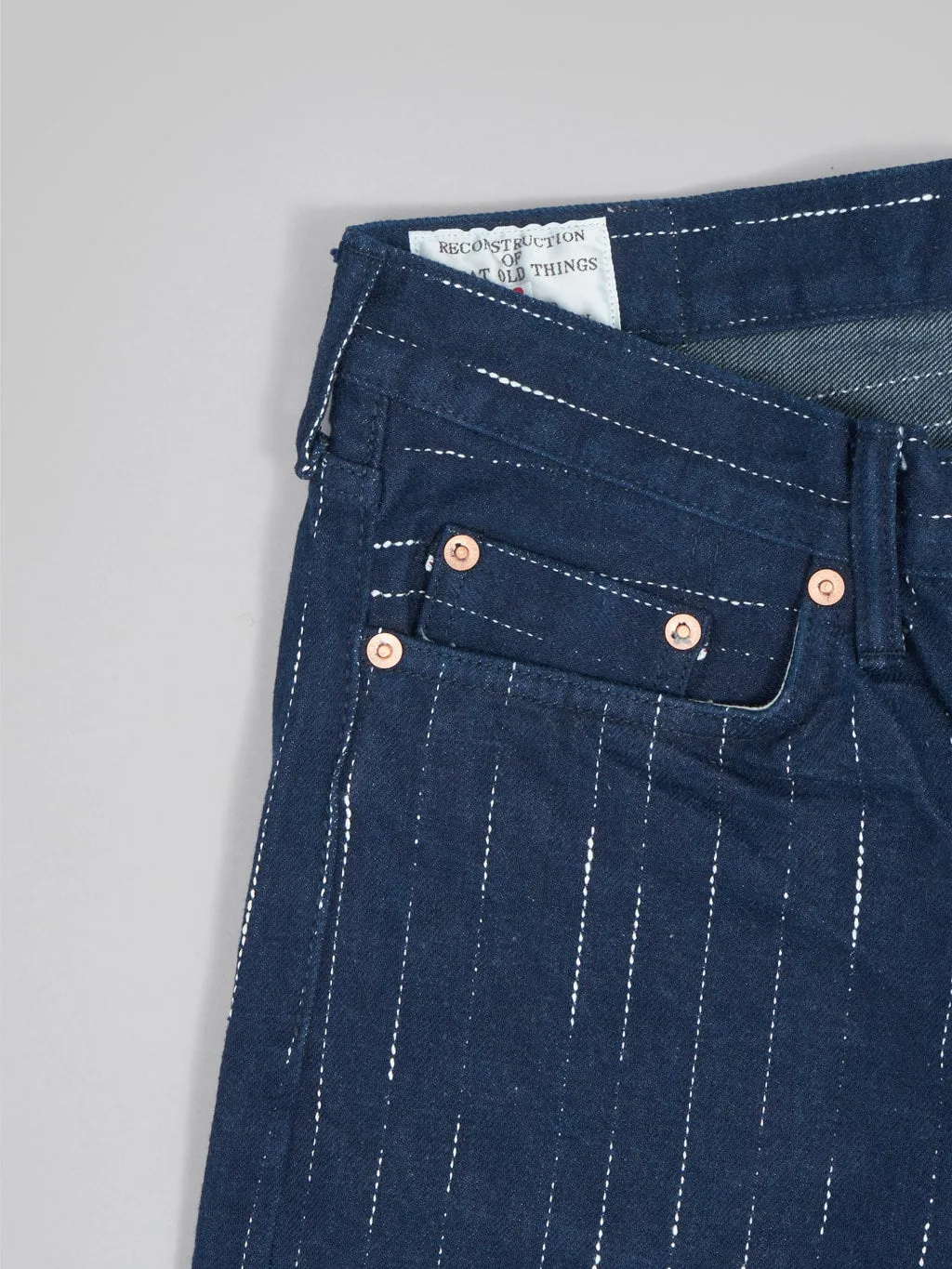 Studio D'artisan D1885 14oz "Rain" Kasuri Tapered Jeans