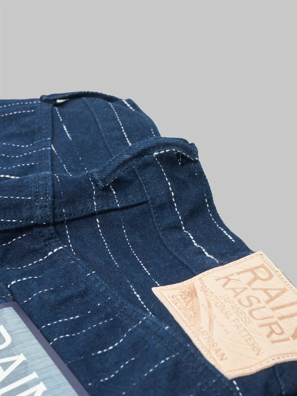 Studio D'artisan D1885 14oz "Rain" Kasuri Tapered Jeans