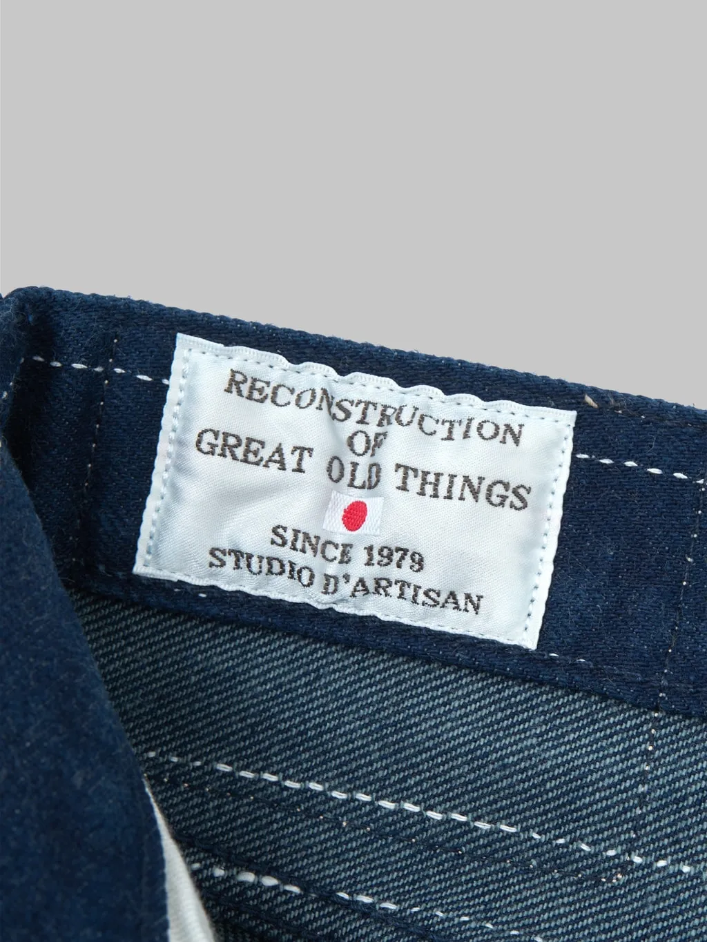 Studio D'artisan D1885 14oz "Rain" Kasuri Tapered Jeans