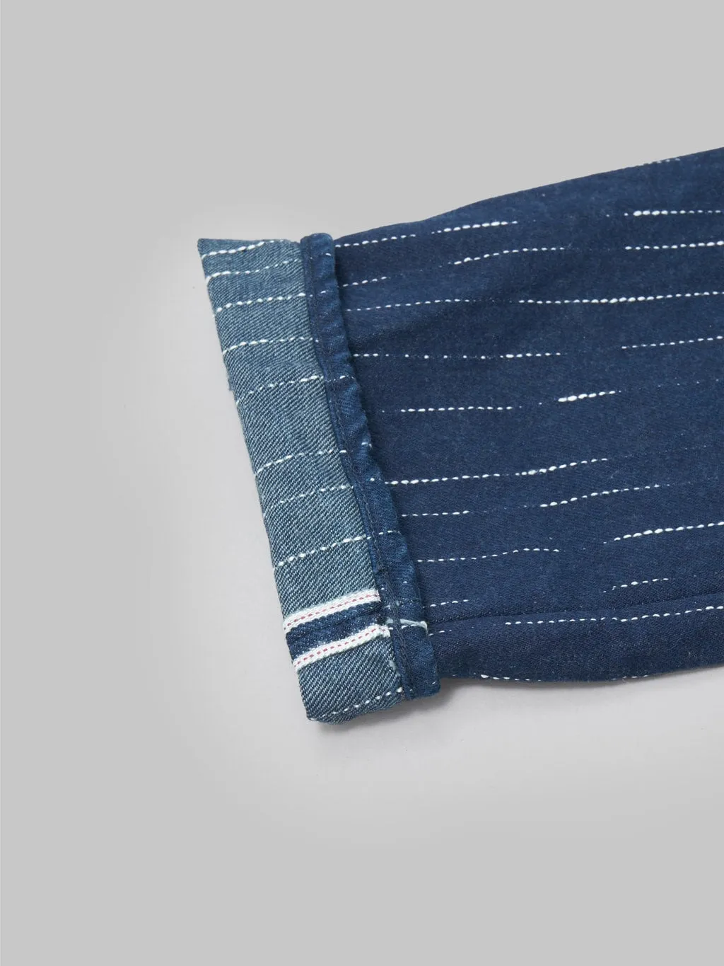 Studio D'artisan D1885 14oz "Rain" Kasuri Tapered Jeans