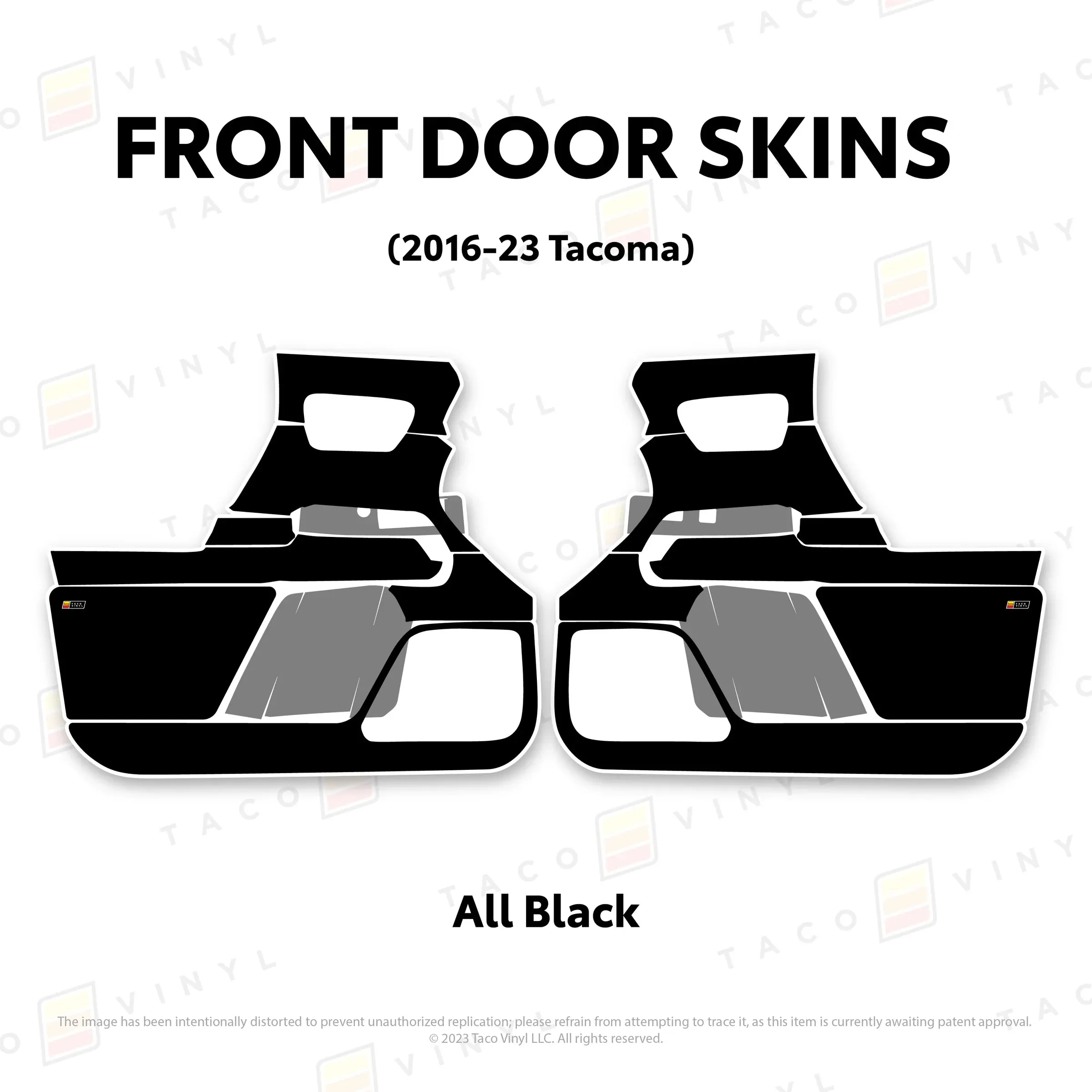 Taco Vinyl Door Skins For Tacoma (2016-2023)
