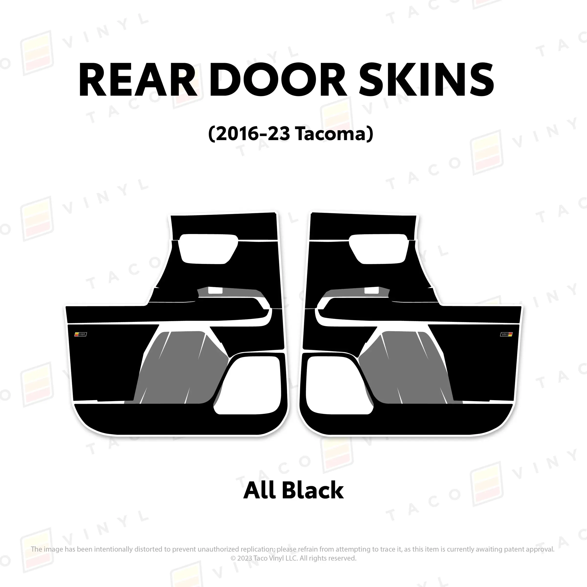 Taco Vinyl Door Skins For Tacoma (2016-2023)