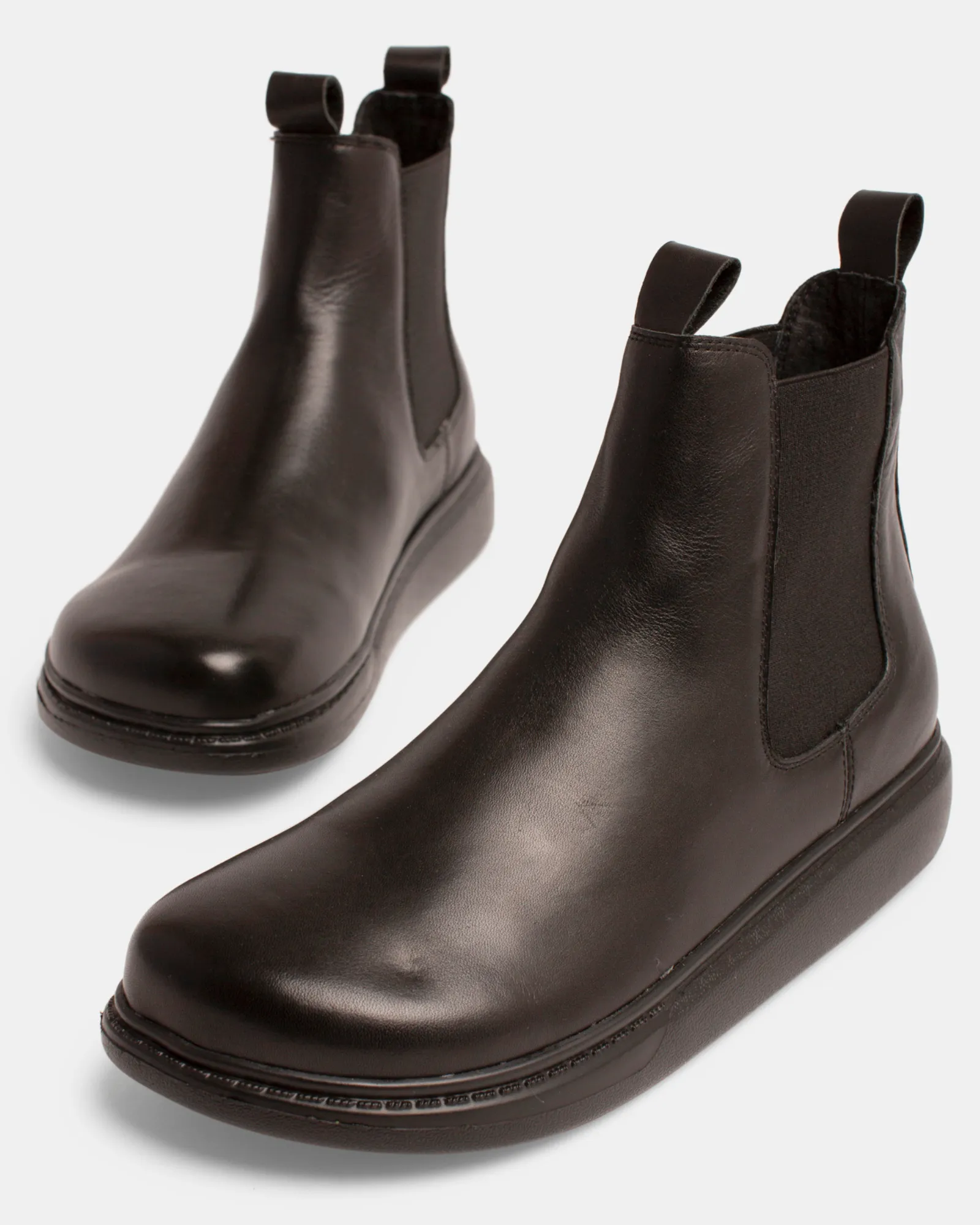 Taz Leather Boot - Black