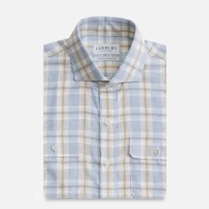 The Blue Mist Albini Frezza Flannel Custom Shirt