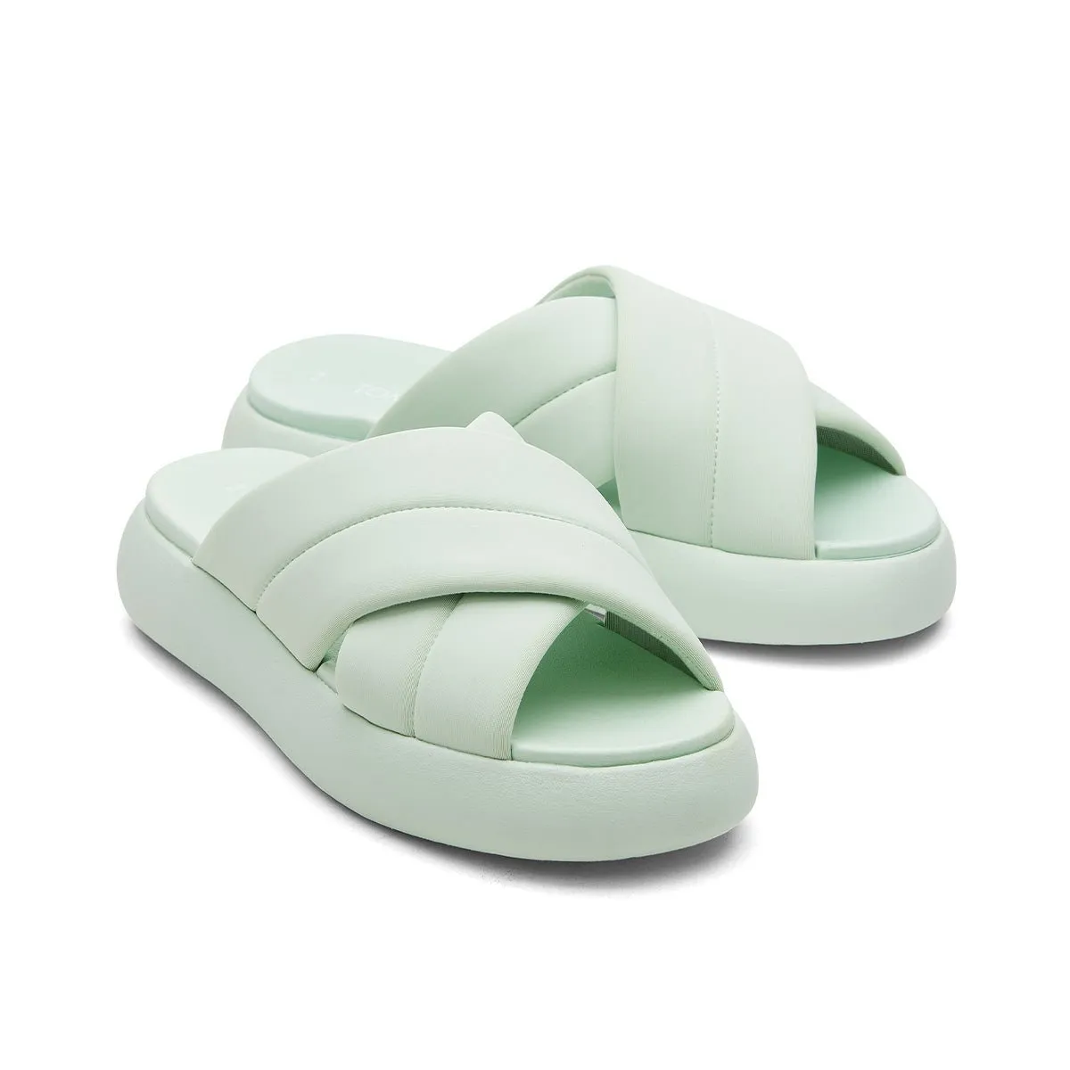 TOMS Sandal Alpargata Crossover  Women - Mint REPREVE® Jersey