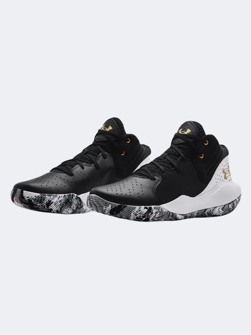 Under Armour Jet &#39;21 Men Basketball Shoes Black/White