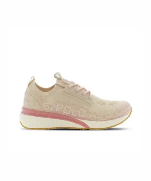US POLO WOMENS TRAINERS RUNNING IN TEXTILE KNITTED MATERIAL