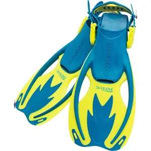 Used Cressi Rocks Kid Fins - Cool Blue - Large/X-Large