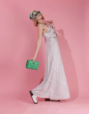 Vintage long dotted dress