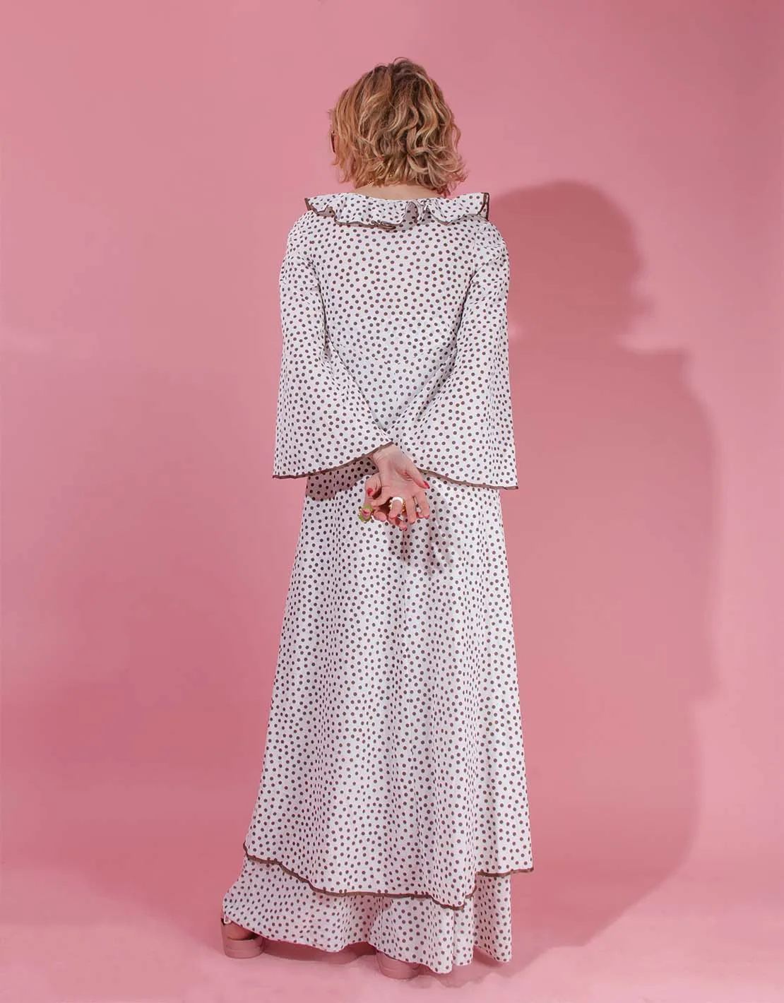 Vintage long dotted jacket