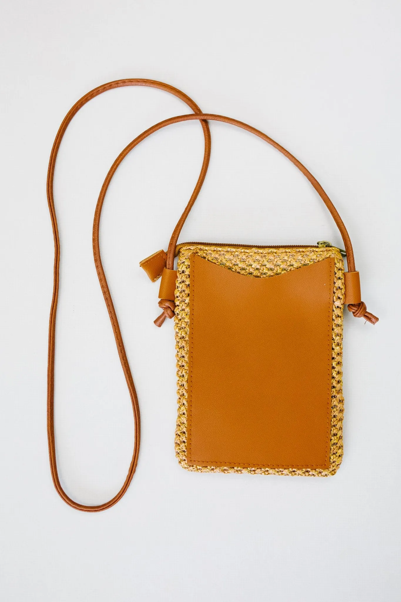 Weave Your Troubles Behind Woven Cell Phone Bag