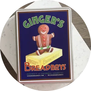 Wholesale Classic Large Tin Gingerbread Cookie Kit