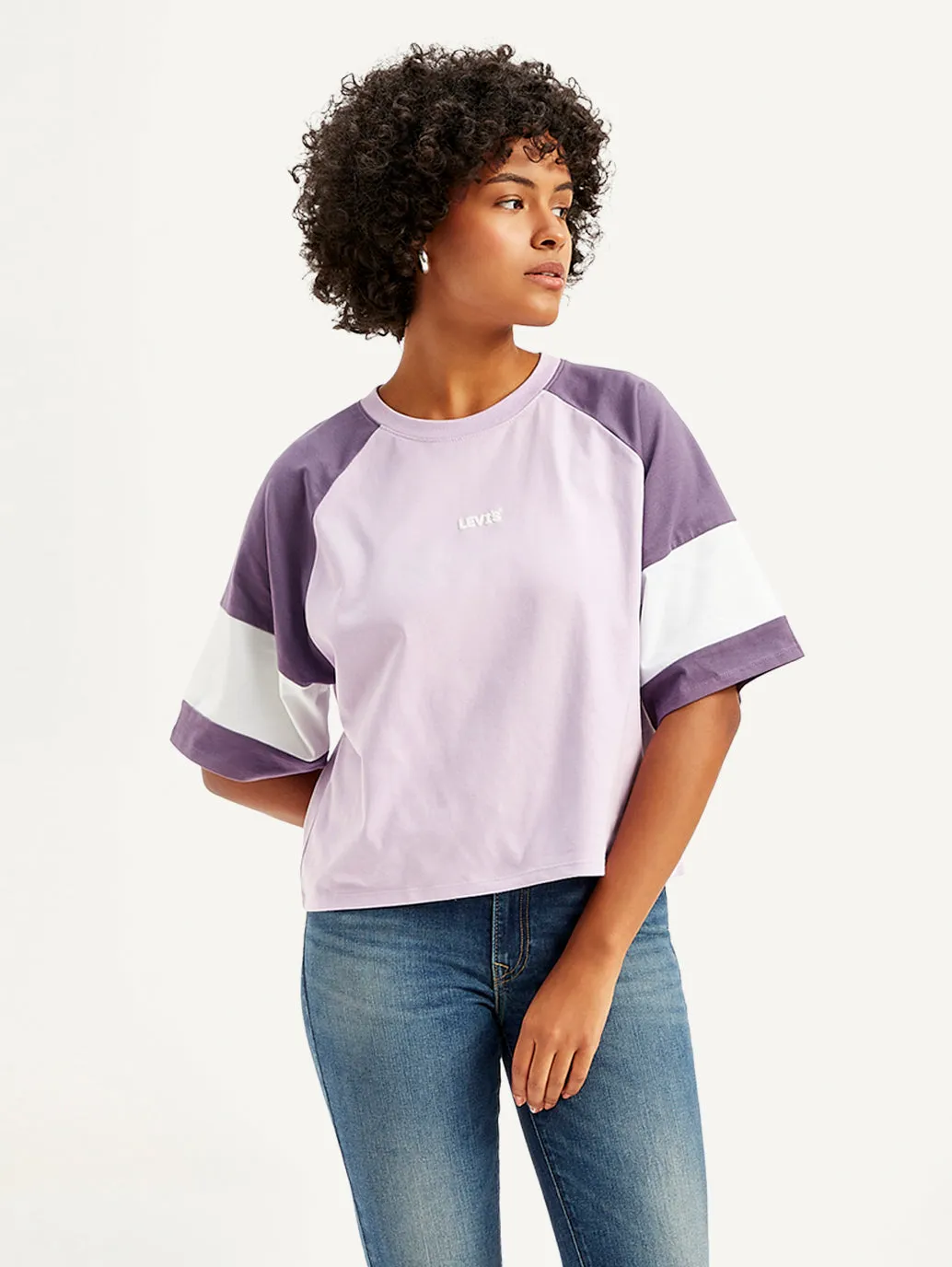 Women's Colorblock Loose Fit T-Shirt