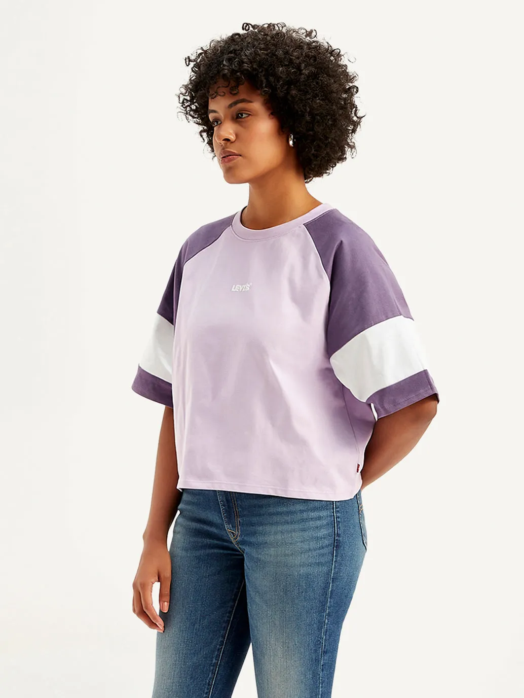 Women's Colorblock Loose Fit T-Shirt