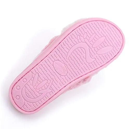 Women's Fuzzy Slippers（Gradient Pink）