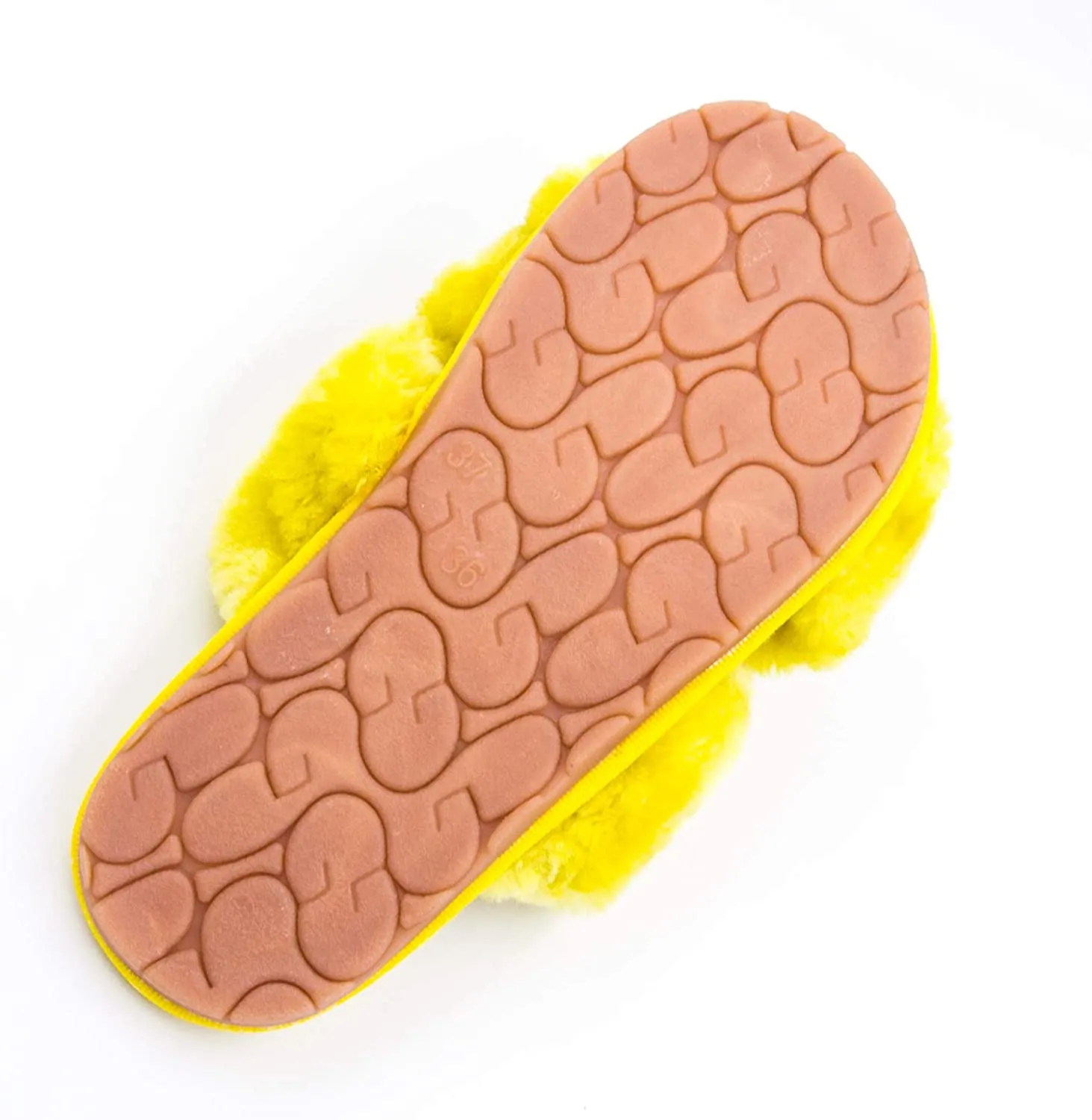 Women's Fuzzy Slippers（Yellow）