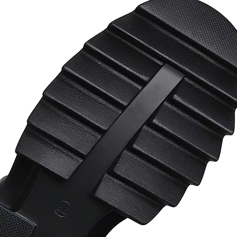 Women's Gothic PU Leather High Sandals / Alternative Fashion