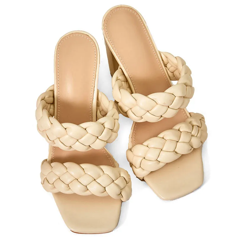 Women's Onyx braided Heel Sandal