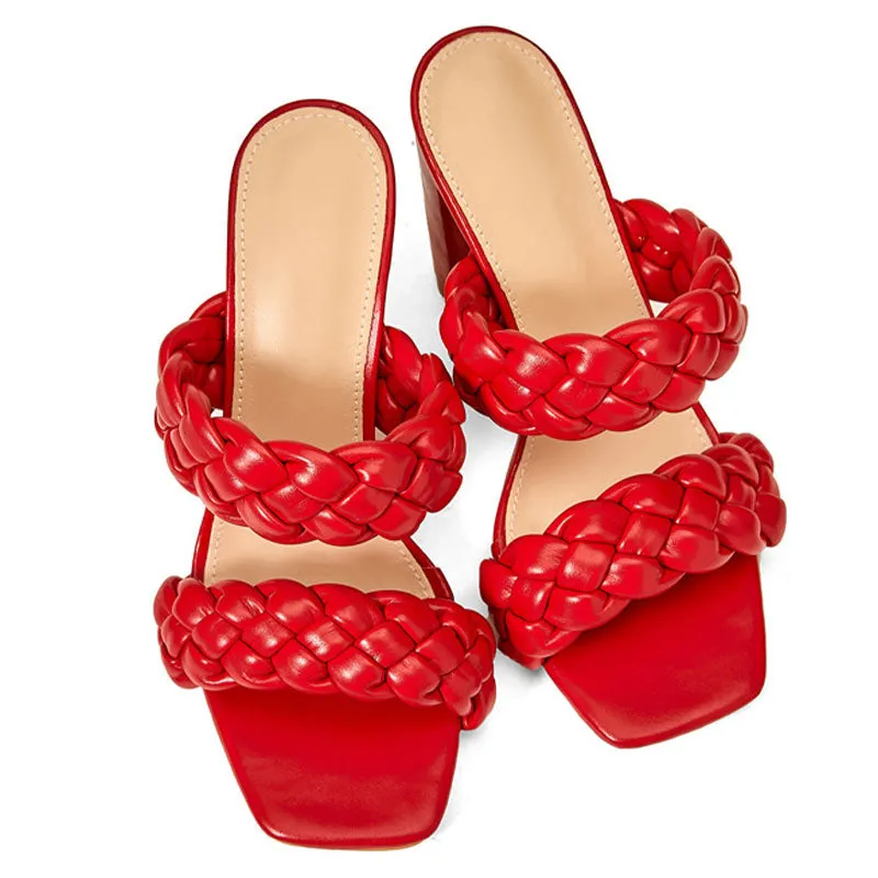 Women's Onyx braided Heel Sandal