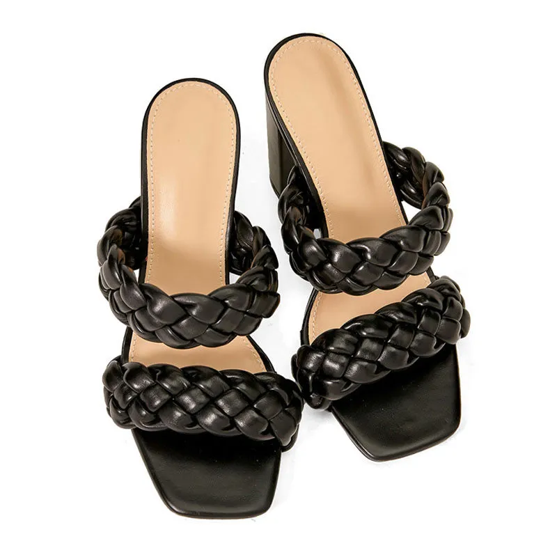 Women's Onyx braided Heel Sandal
