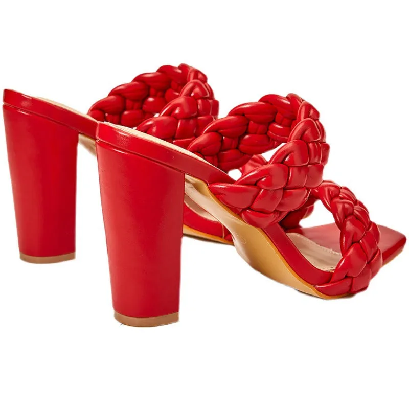 Women's Onyx braided Heel Sandal