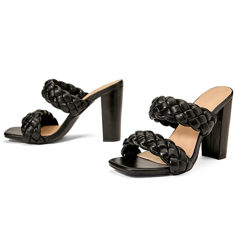 Women's Onyx braided Heel Sandal