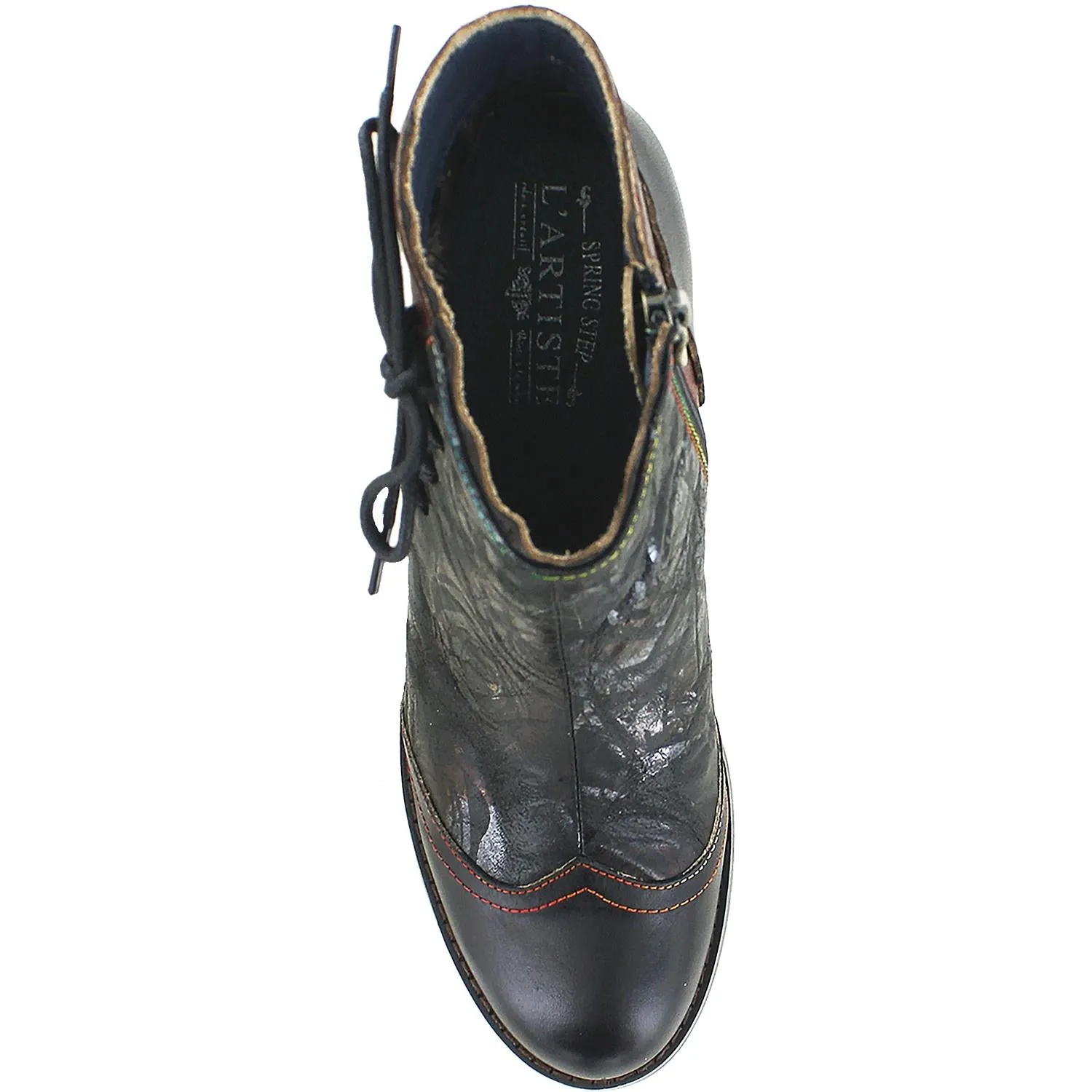 Women's Spring Step Lizeit Black Multi Leather