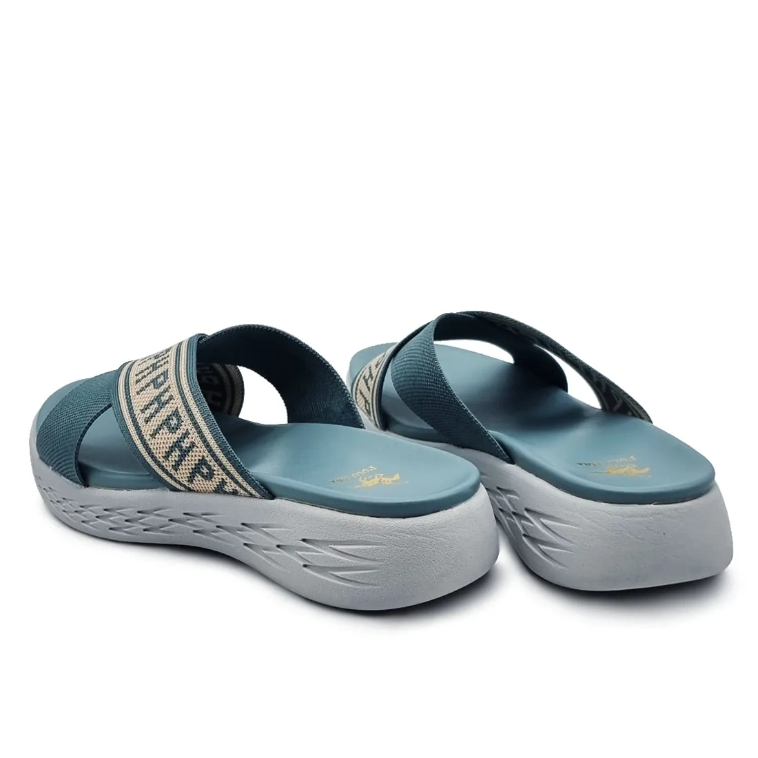 Woven Fabric Cross Band Sandals with Initials