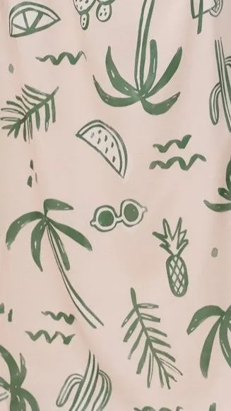 Zada Mini Dress - Green Palm